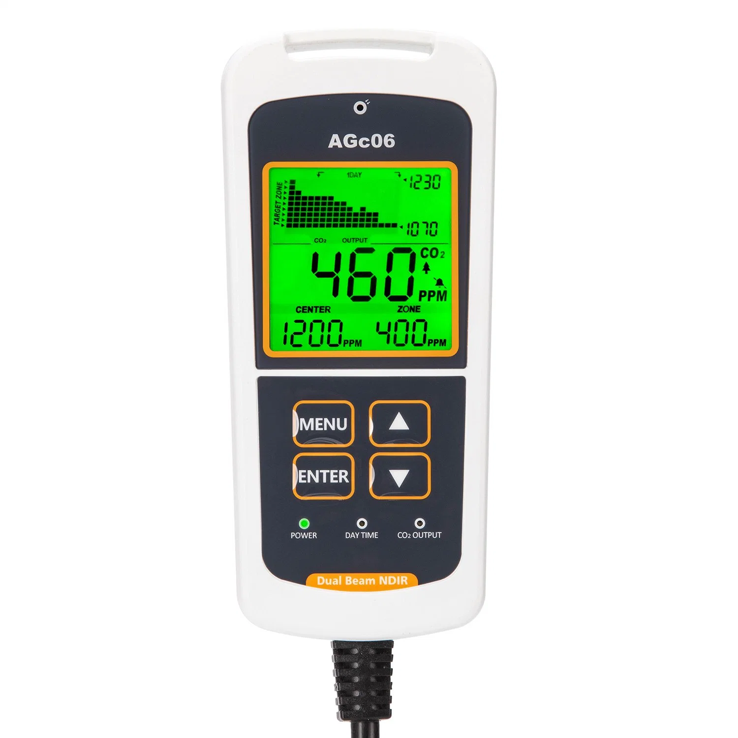 El dióxido de carbono Digital Monitor del controlador del medidor de Medio Ambiente Sala de crecer