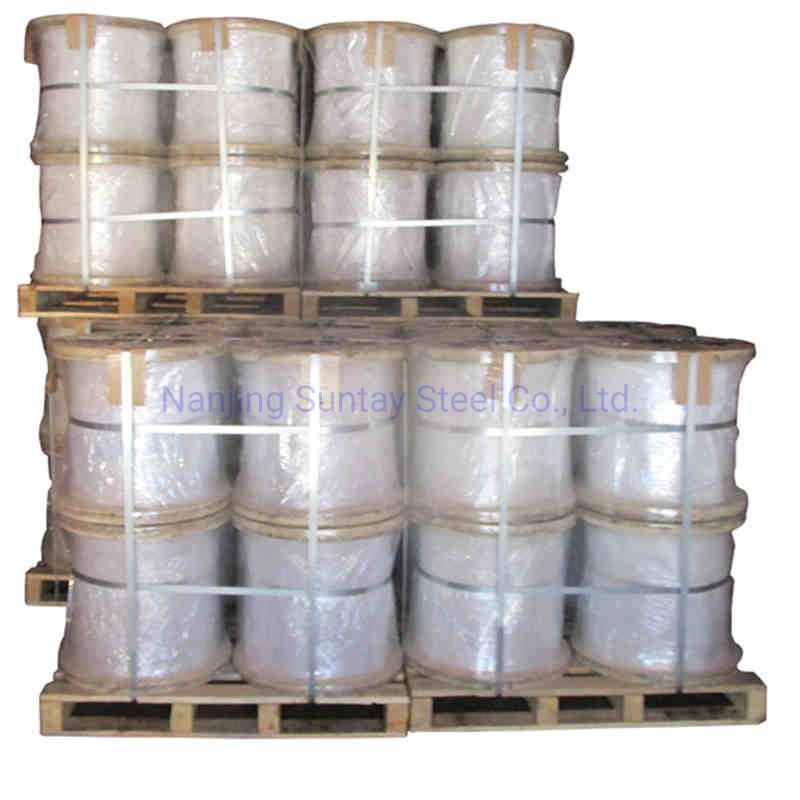 ISO9001 Hot-Dipped Alambre Galvanizado 7/15 SWG.