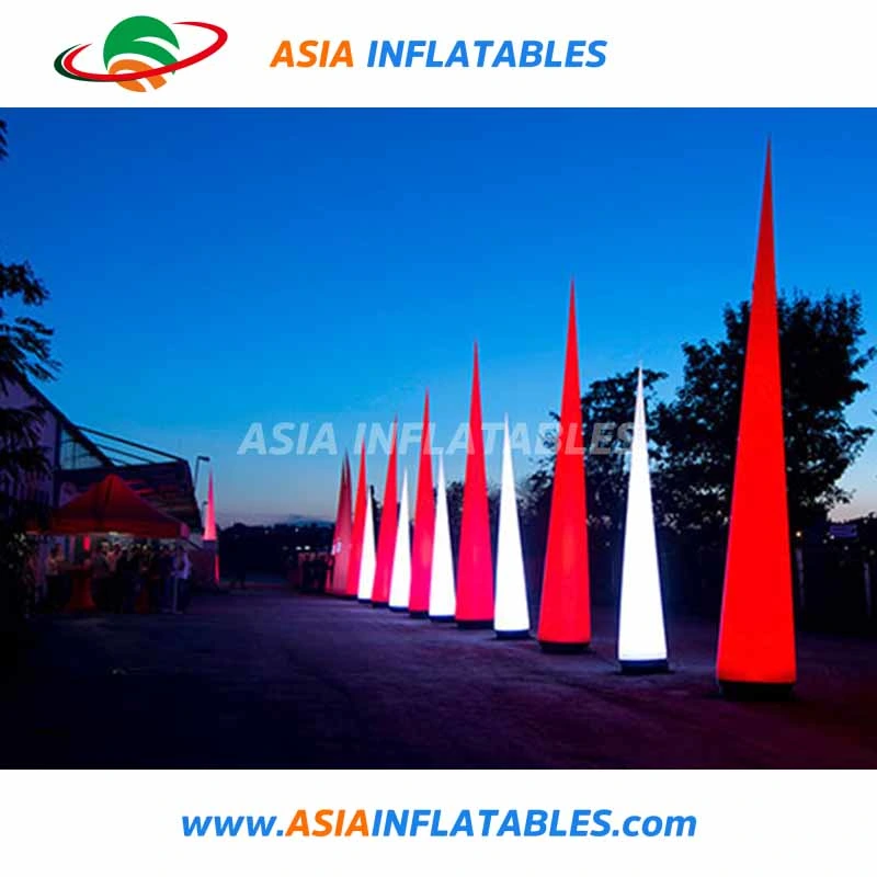 Giant Inflatable Light Air Column Tube, Inflatable LED Cone Tube