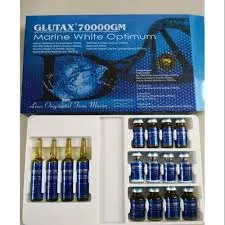 Glutax 70000GM Marine White مثلى بجلد تبييض الحقن يقلل المسام كما أنها تحسّن البشرة المكتملة