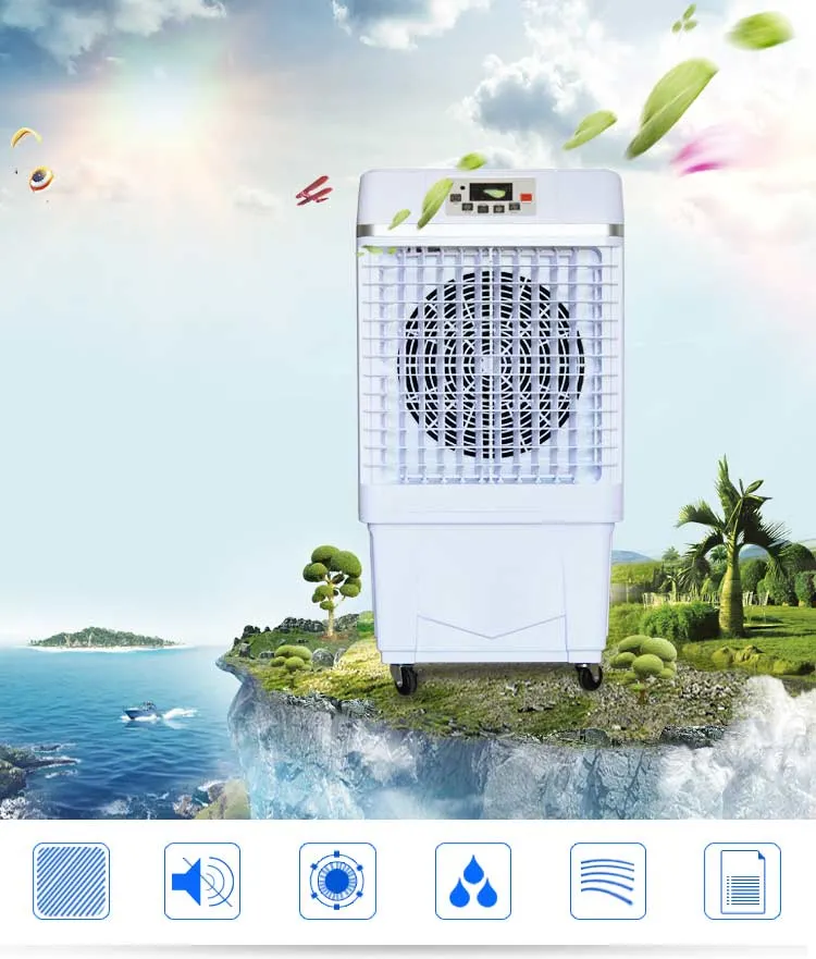 Factory Sale Touch Sensitive Display Mobile Air Cooling Fan Evaporative Coolers