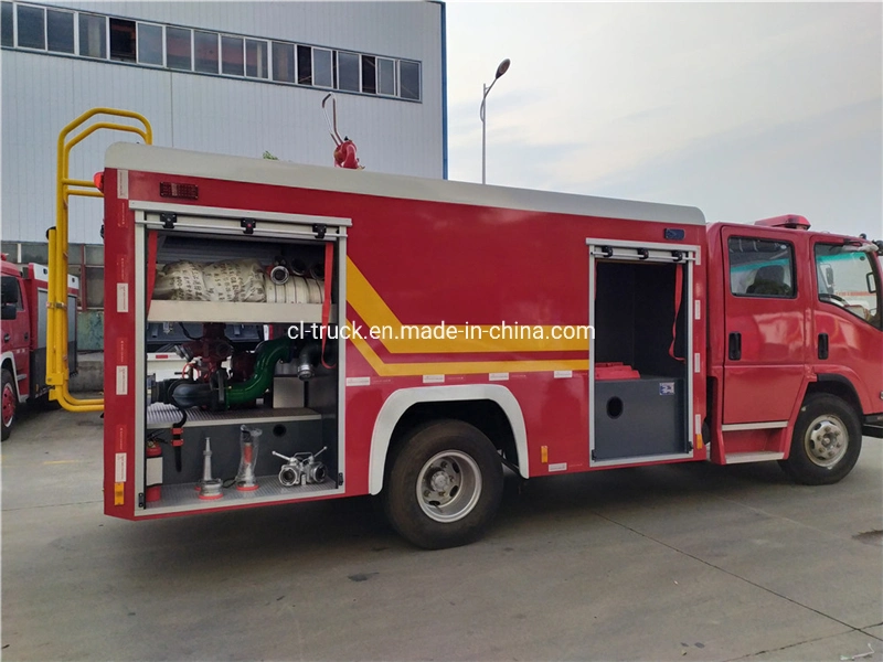 Good Quality Isuzu 100p 600p 700p 4m3 Water Foam Inflatable Fire Truck Price for Sale