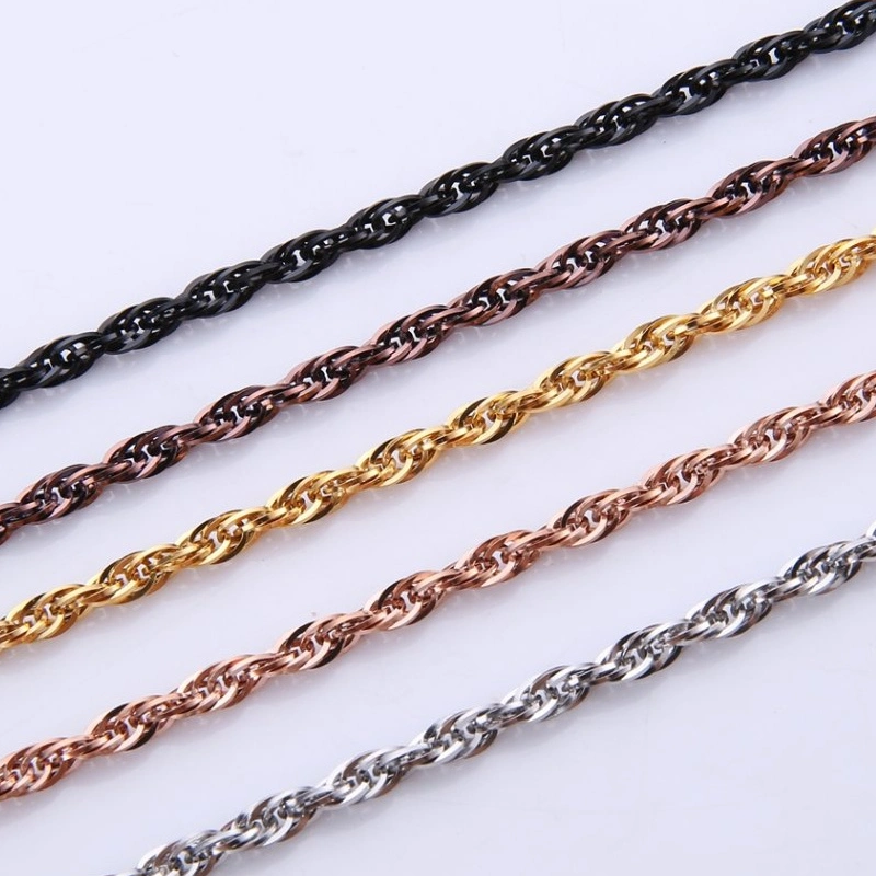 Wholesale/Supplier Triplicate Square Wire Chain Necklace Bracelet Jewellery Fashion Accessories Stainless Steel