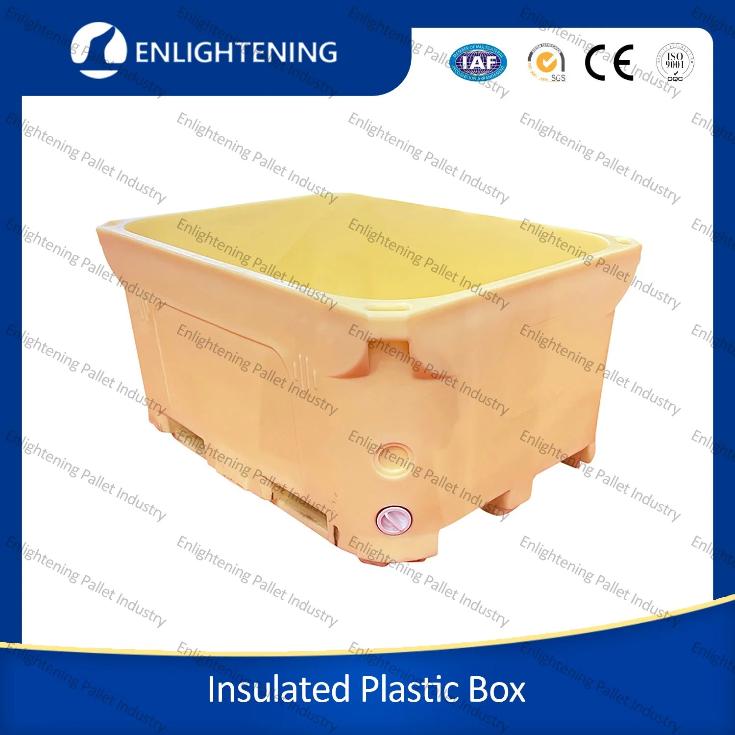 300L/660L/1000L Rotomolded Double Wall LLDPE Insulated Fish Boxes for Fishing and Fishery