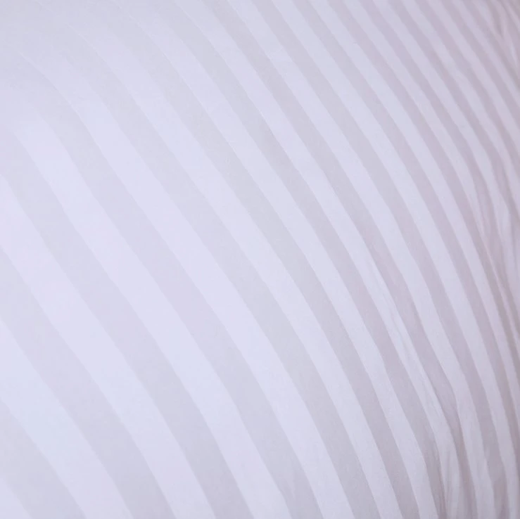 Polyester coton mélangé CVC 60/40 Satin Sateen tissu de literie à rayures Pour linge de lit Hôtel Homtextile parure de lit
