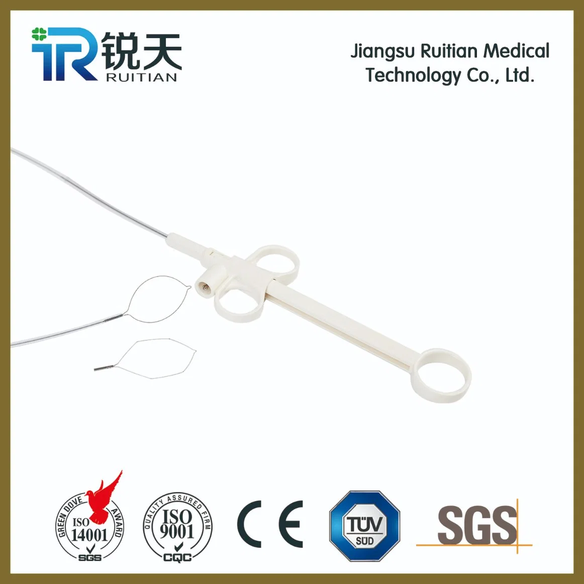 Rotatable Medical Sterilization Disposable Bobby Snare for Colonoscope Endoscope