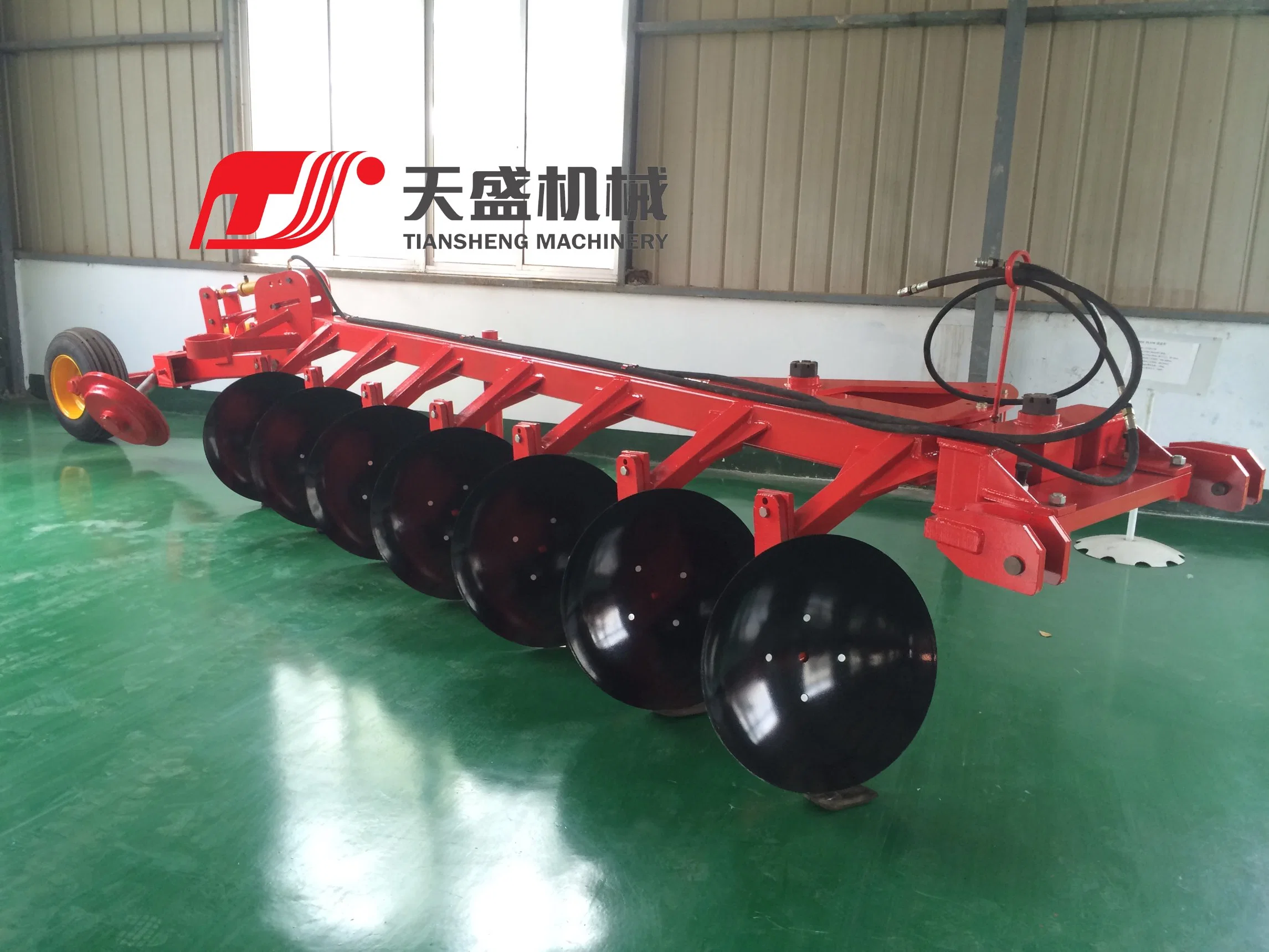 Agricultural Machinery Tractor Three Point Mounted Wheel Seven Blades Hydraulic Heavy Duty Disc Plow Plough