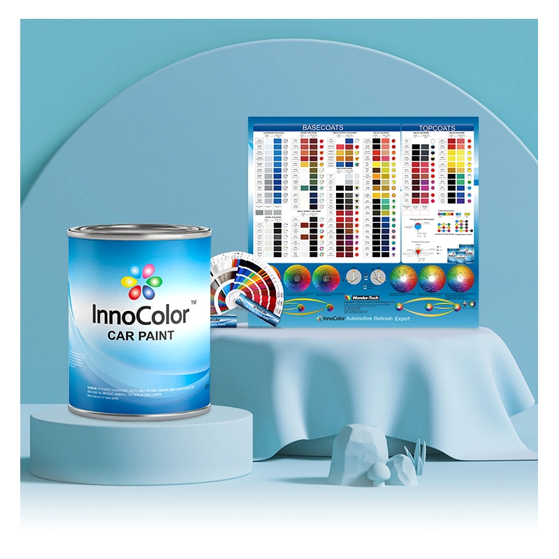 Fórmula de verniz acrílico Innocolor pintura de automóveis do Sistema Médio grosseiros de sistema de mistura metálico prateado Preço de cores