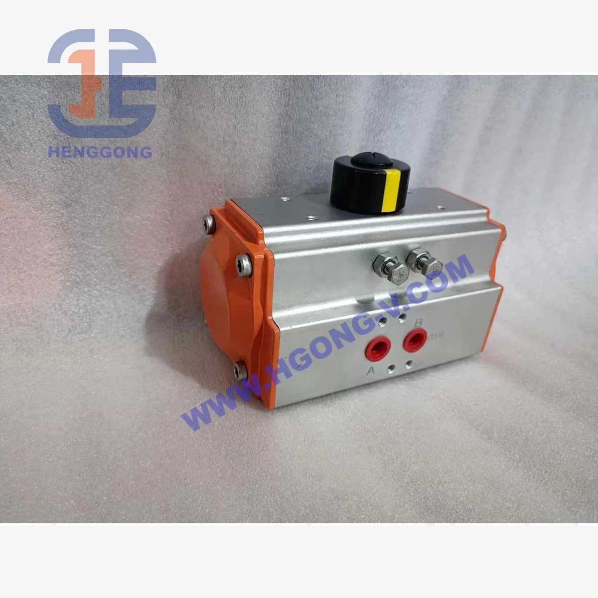 API Double Acting as Single Acting Head Cylinder Aluminium Pneumatic Actuator