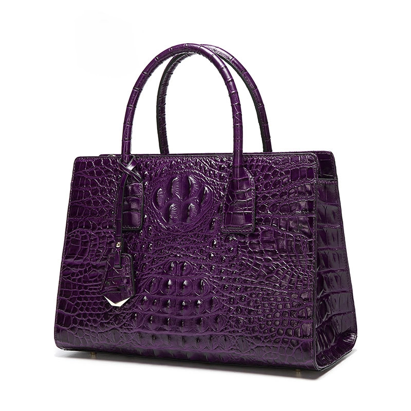 Tote Bag ODM OEM Wholesale Factory Lasting Fashion Crocodile Pattern Business Vegan Leather Women&prime; S Big Bag