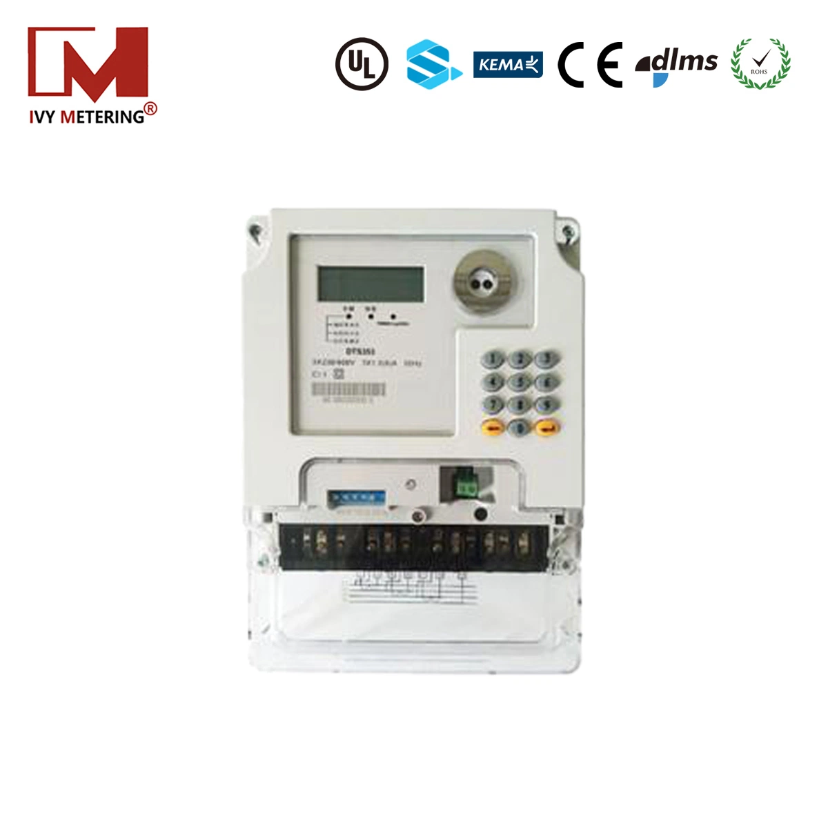 Three Phase AC Static Watt-Hour Electric CT Type Energy Meter