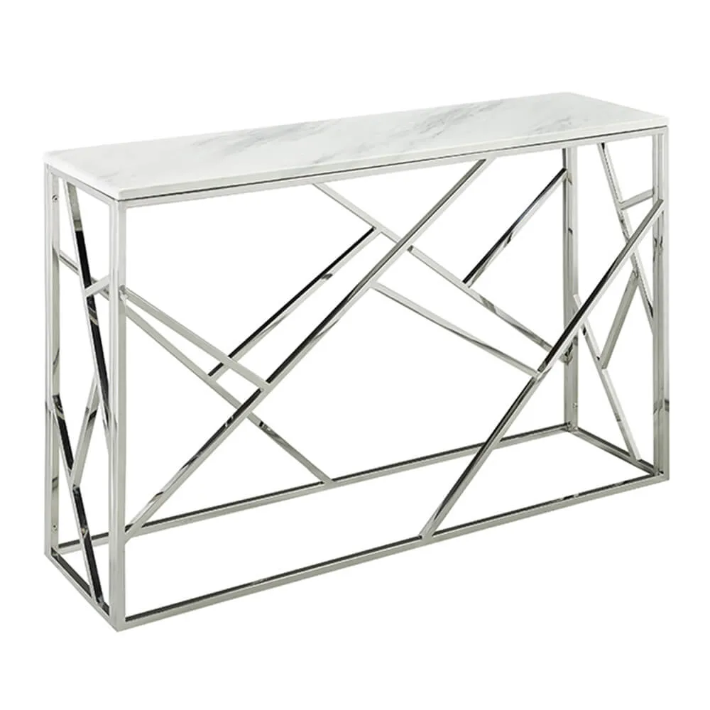 Clear Glass Coffee Table Metal Console Table Stainless Steel Table Home Furniture