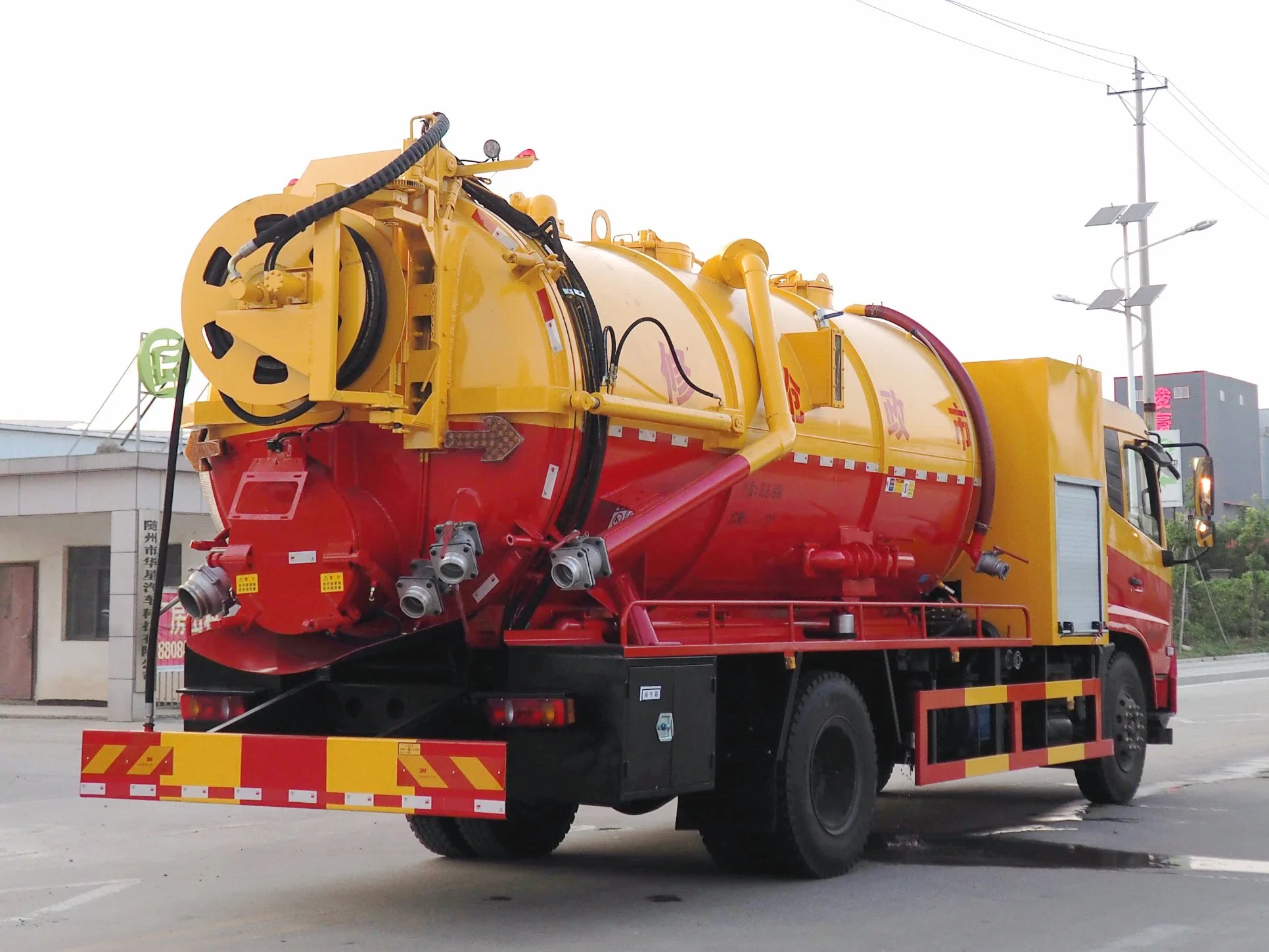 King Run 15ton Vacuum Suction Sewage Truck High Pressure Jetting Truck 15m3