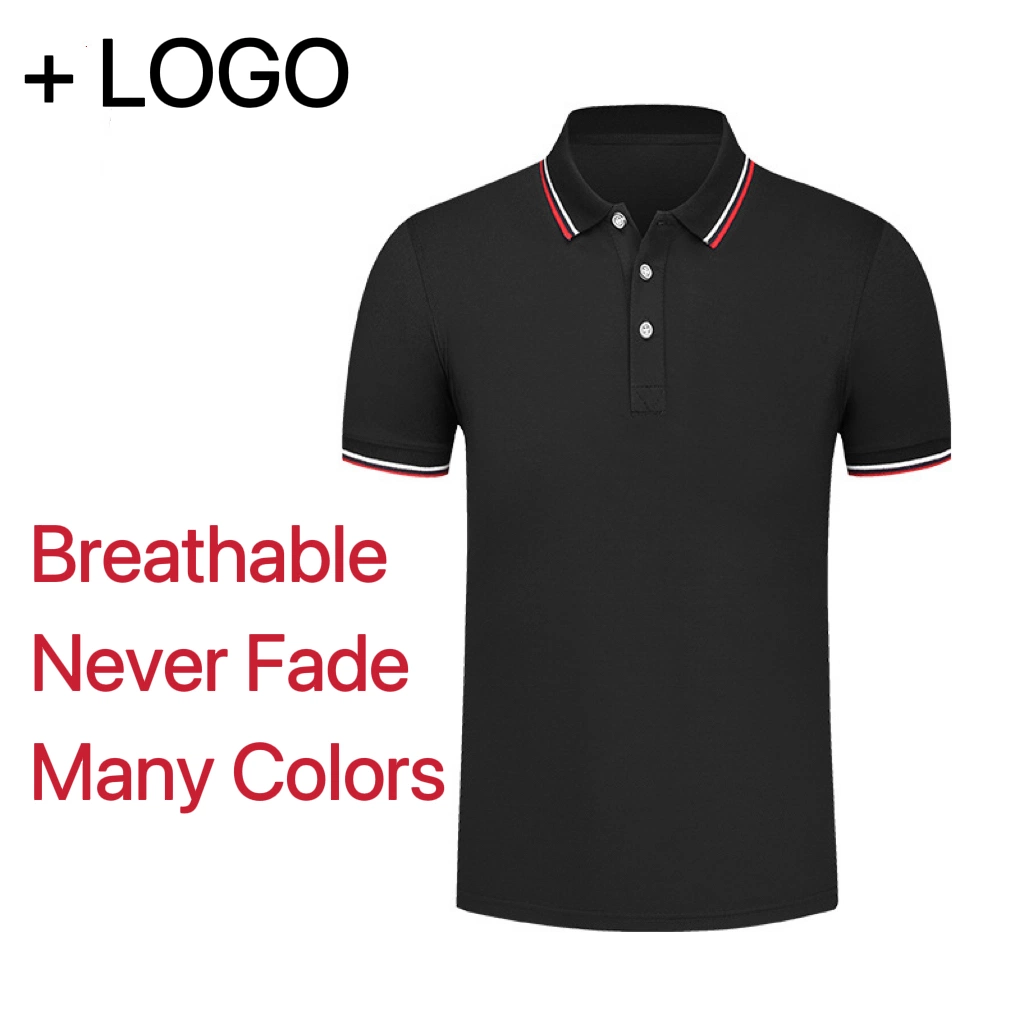 OEM Factory Mens Cotton Golf Shirt Polo Diseño propio Polo bordado promocional Polo de trabajo Polo