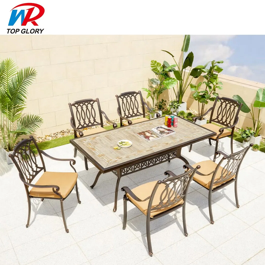 Chinese Whloesale Cast Aluminum Outdoor Patio Garden Furniture