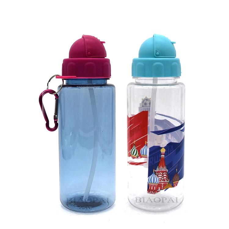 Banheira de venda o logotipo personalizado 500ml sem BPA Tritan Ginásio PC garrafas plásticas de água com palha