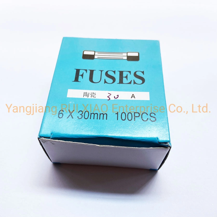 High Voltage Ceramic Fuse Tube 6X30mm 250V 1A2a3a5a8a10A-30A