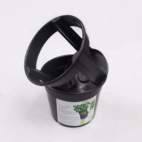 Round Bato Bucket for Potato Flower Black Agriculture Greenhouse Indoor Outdoor Garden Plastic Pot