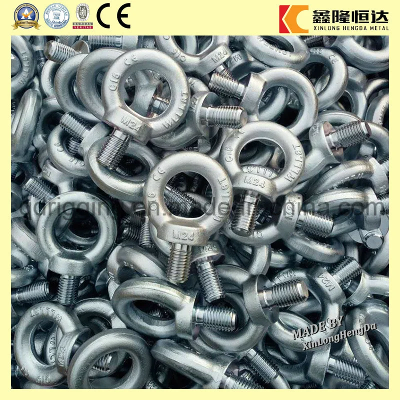 Carbon Steel Drop Forged Galvanized Lifting DIN580 Eye Bolt