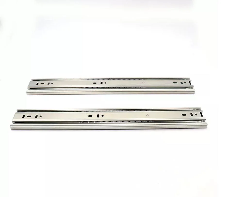 Good Service Stainless Two Knots Slider Hardware Drawer Slides Steel Ball Bearing