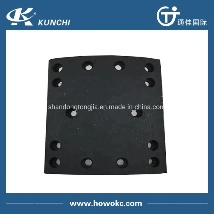 Truck Parts for Sinotruk Wg9231342068 Brake Lining for HOWO, Shacman, FAW, Dongfeng Truck