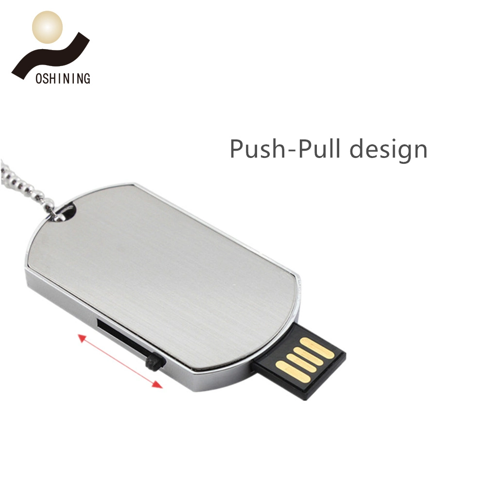 Personalisiertes Memoria Flash Disk Name Tag USB Stick Token angepasst Flash-Laufwerk (USB -MT414)