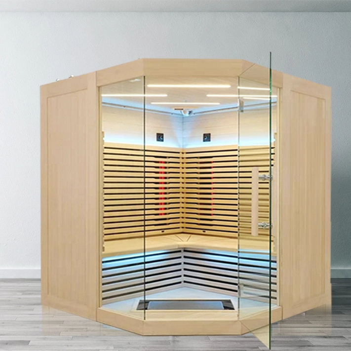 Fabricante de Sauna Sauna de infrarrojos Venta directa de la capacidad 4-5 personas