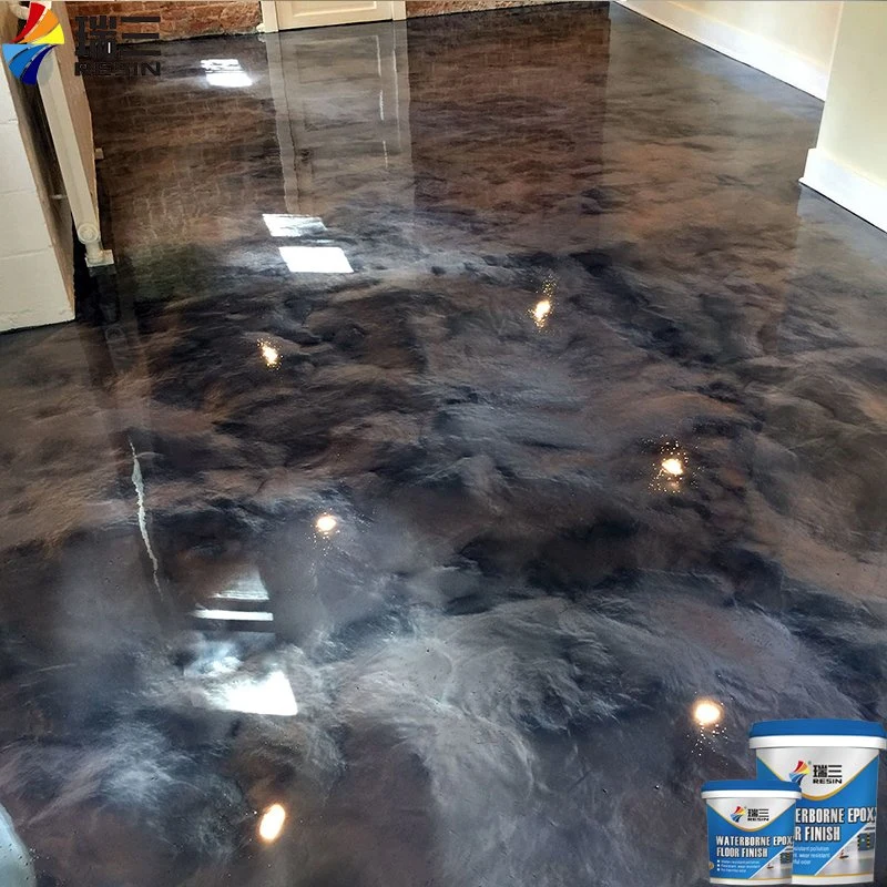 Metallic Epoxy Floor Coating on Ceramic Floors