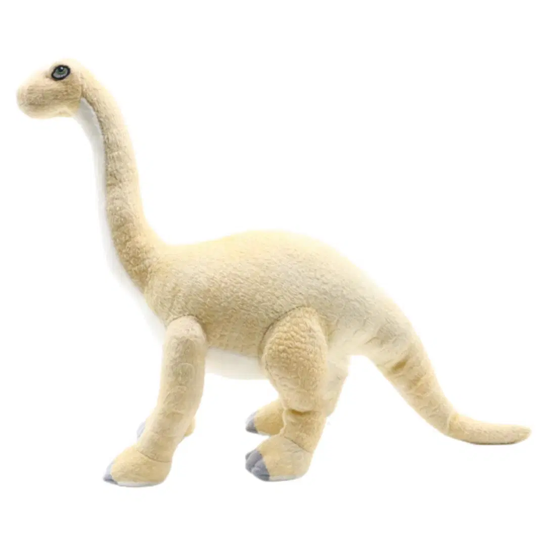 Kids Plush Dragon Toy Brachiosaurus 60cm Beige Children Gift Dino with Long Neck Soft Brachiosaurus Dinosaur Animal Stuffed Baby Toys