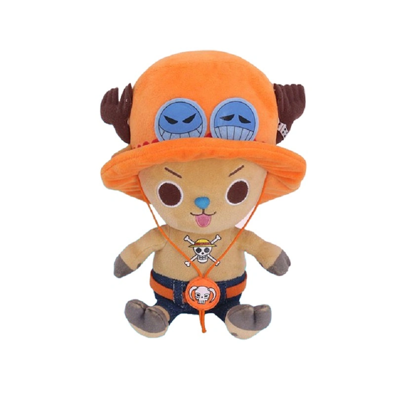 New 14-25cm One Piece Plush Toys Anime Figure Luffy Chopper Ace Law Cute Doll