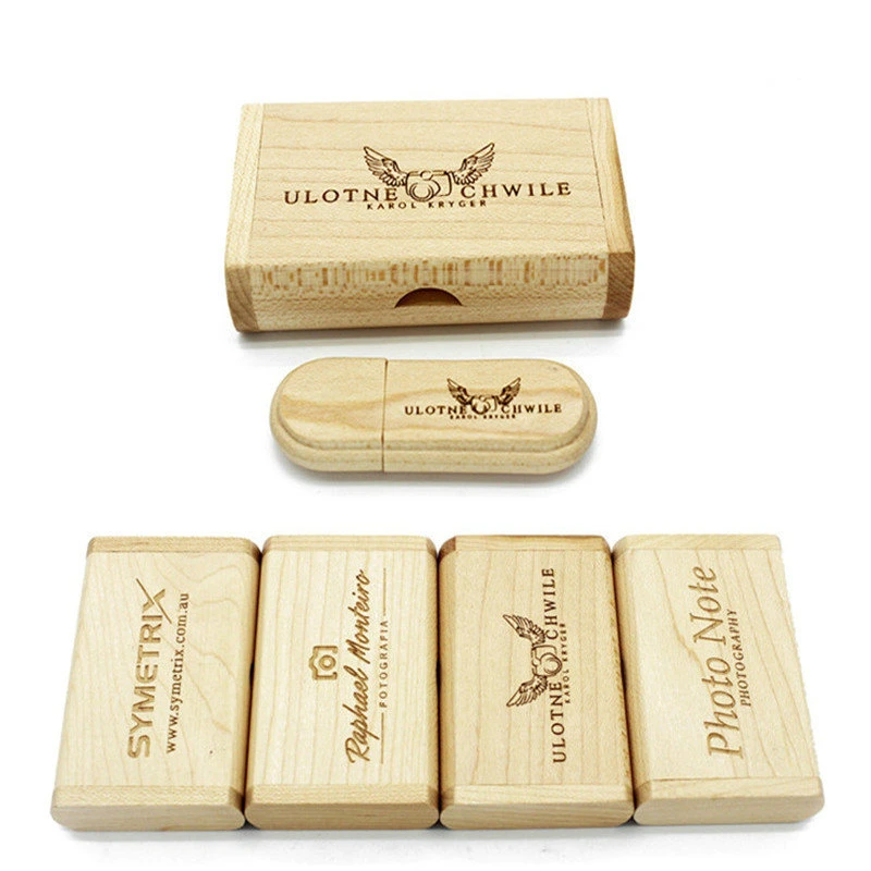 Wholesale Promotional Gift Wooden USB Flash Pen Drive with Engraving Logo or Printing Logo