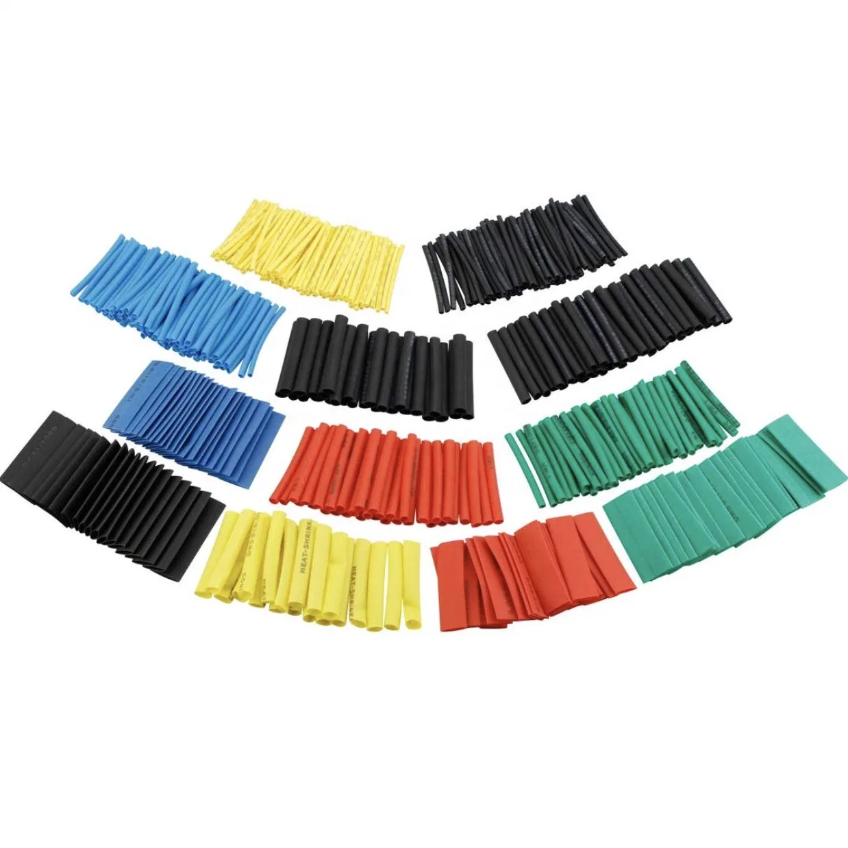 Hampool Colors Electrical Insulated Polyolefin Electrical Cable Sleeves Shrinkable Tubing