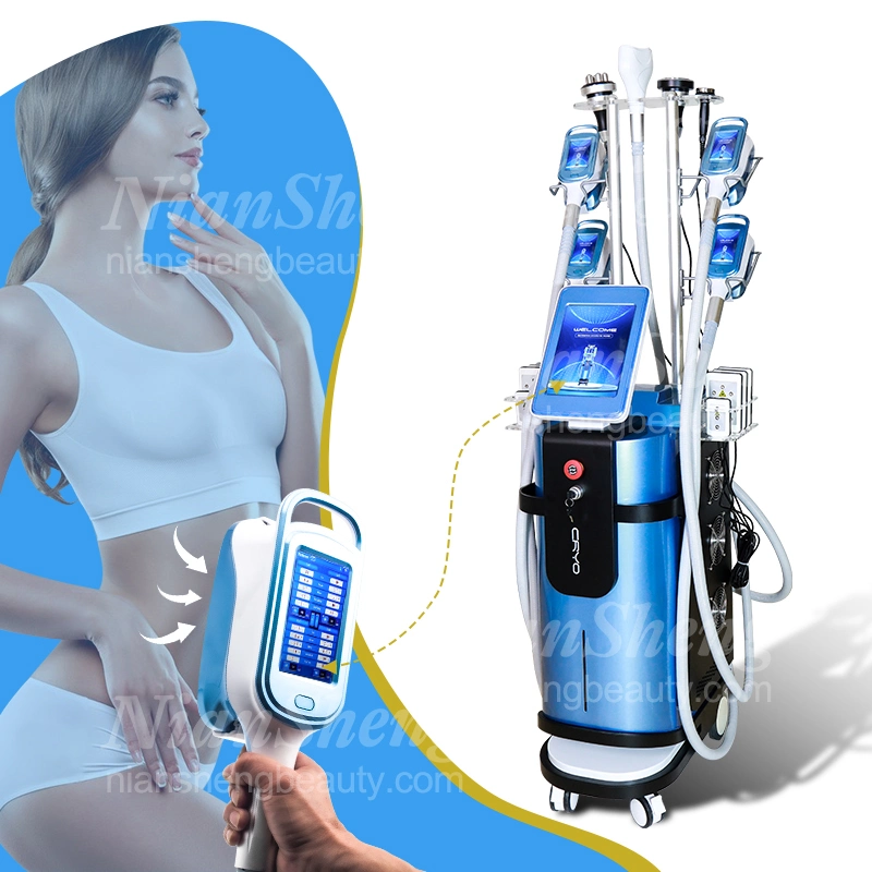 Liposuction Device Slimming 4 Handles Stomach Skincare Beauty Equipment Cryolipolysis Fat Freezing Slimming Machine Medical Beauty Equipment Weight Loss