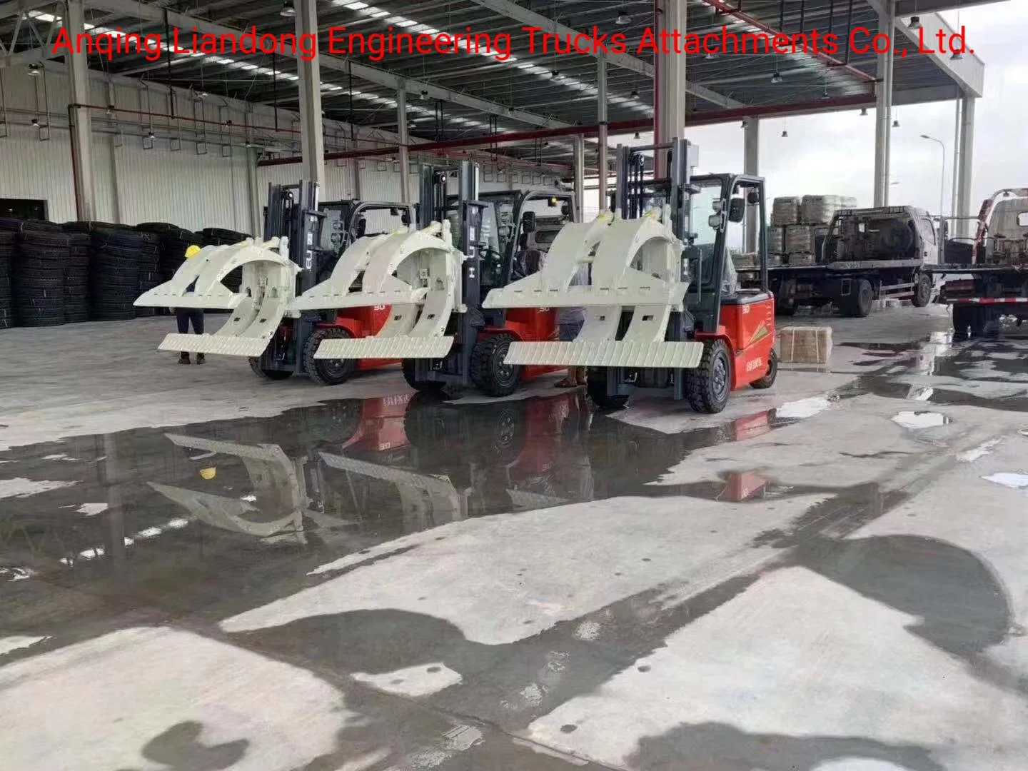 Forklift Parts Attachment 1-7t Paper Roll Clamp with 360 Degree Rotation for Heli Doosan Clark