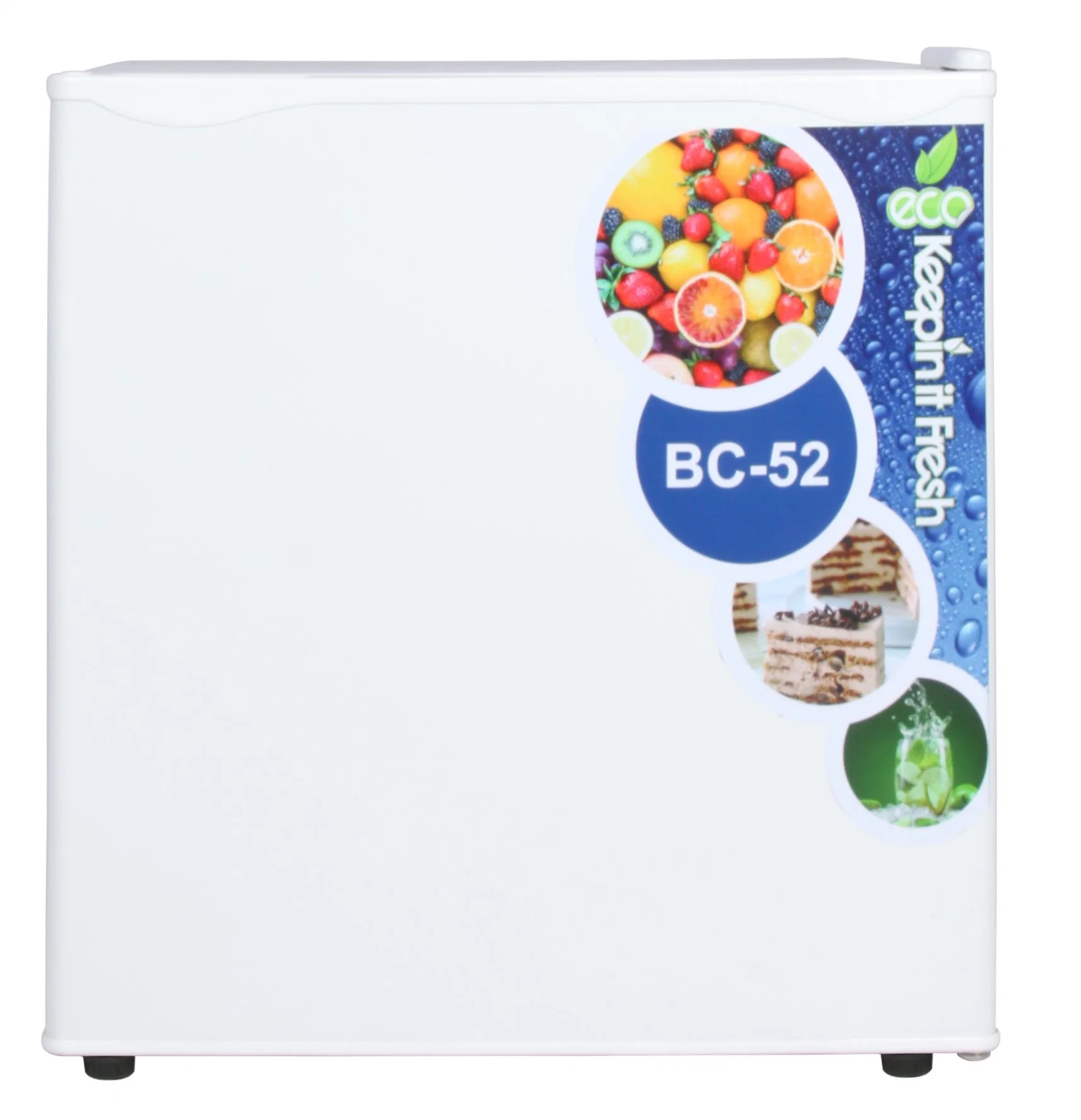 Bc-52 Suministro de fábrica para el hogar de los hogares con doble puerta personalizable Mini refrigerador