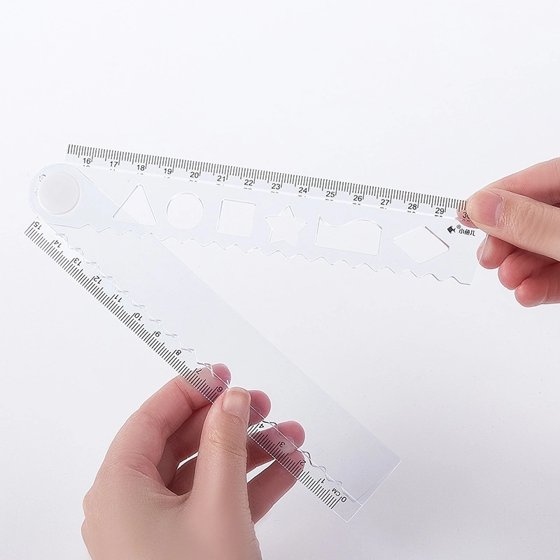 Safety PVC Cover Ruler Custom Promotional Gift Shape Logo Stationery Ruler