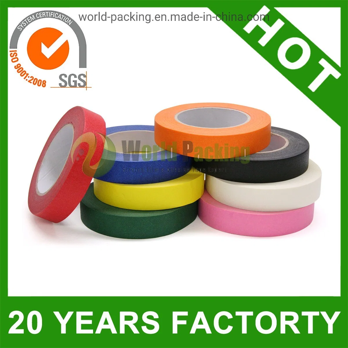 Adhesive Car Painting Masking Paper Tape (WP-MT-001)