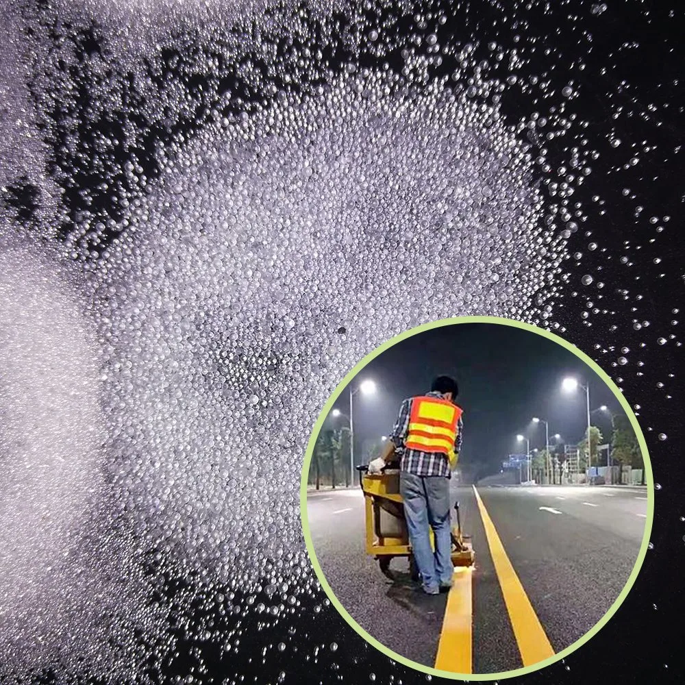 Haut Abrasifs réfléchissant paillettes perles de verre pour le marquage routier