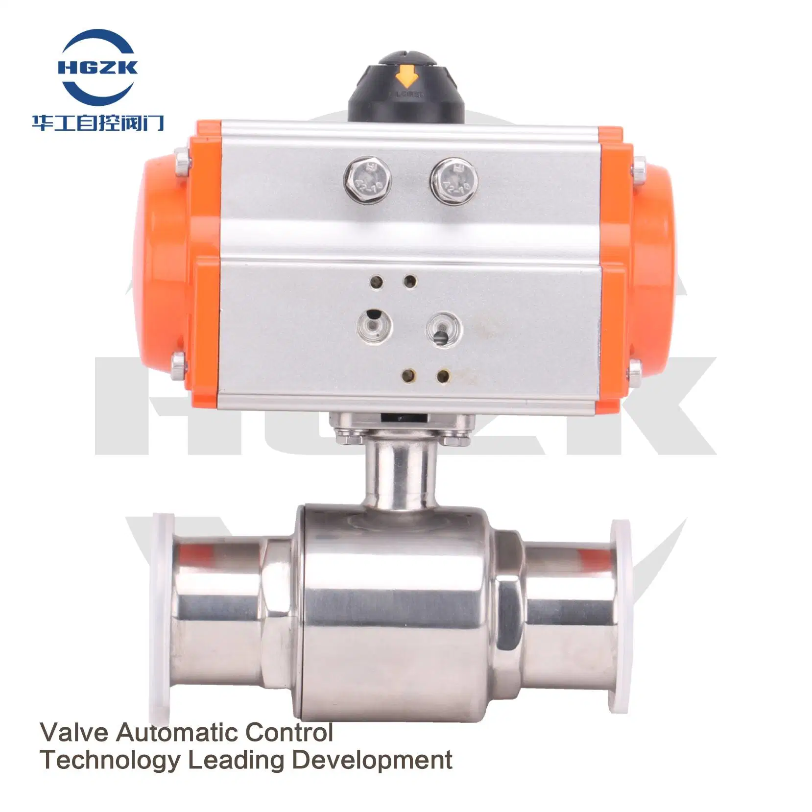 Food Grade Pneumatic Actuated 3 PC Valve