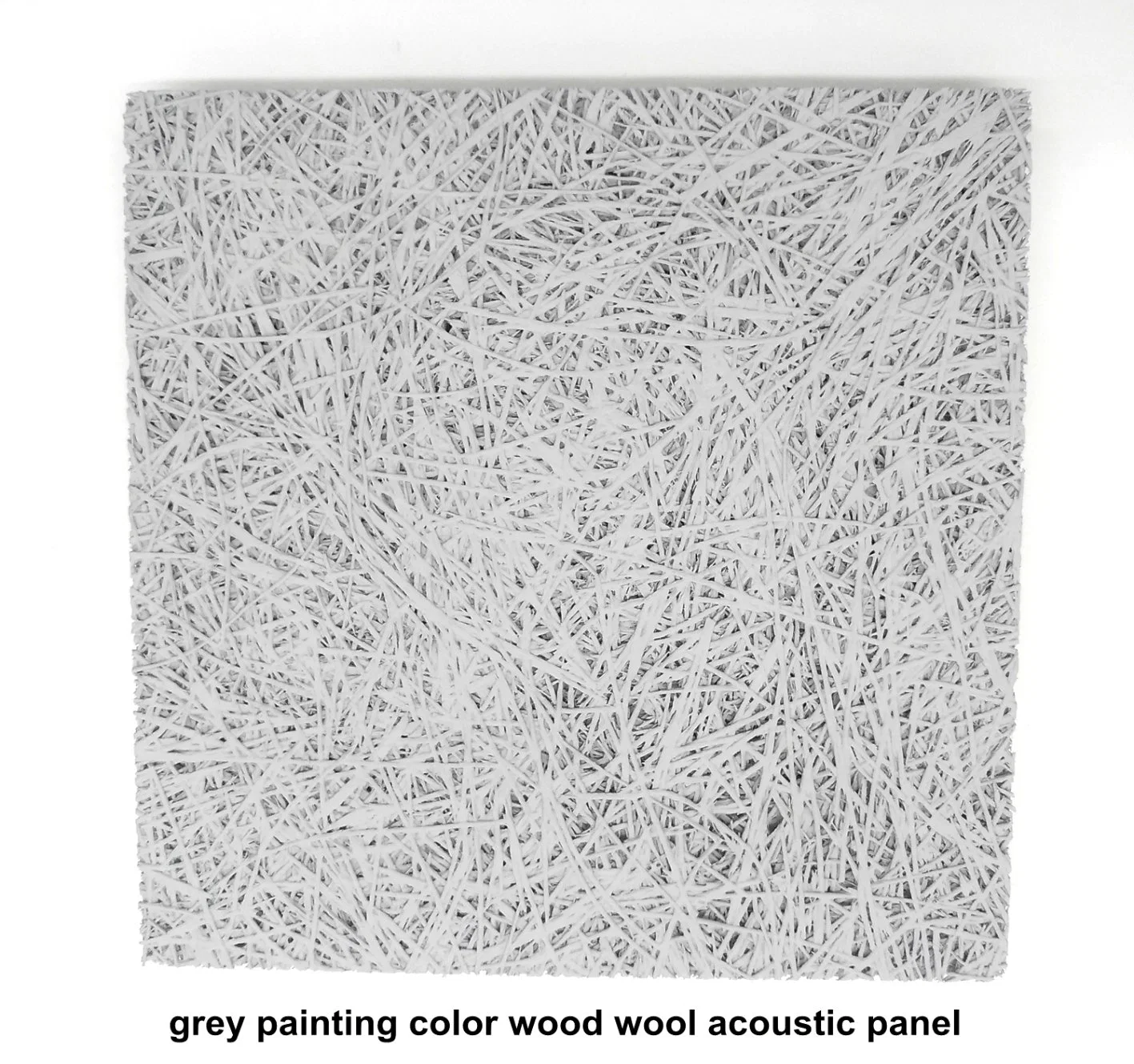 Natural Color Wood Wool Acoustic Panel Wall Ceiling Sound Absorption Interior Decorated