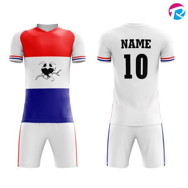 Camiseta de fútbol sin mangas para hombre hecha a medida Fabricante de la camiseta de fútbol Camisetas con logo Uniformes de fútbol personalizadas