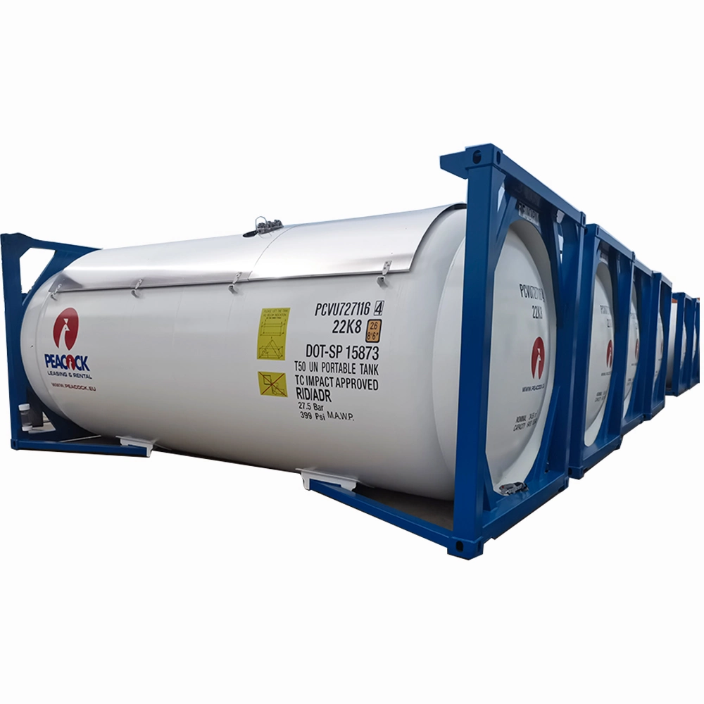 Hochwertiger T50 Ammonia Vorratsbehälter ISO-zertifizierter Tankcontainer Transportbehälter