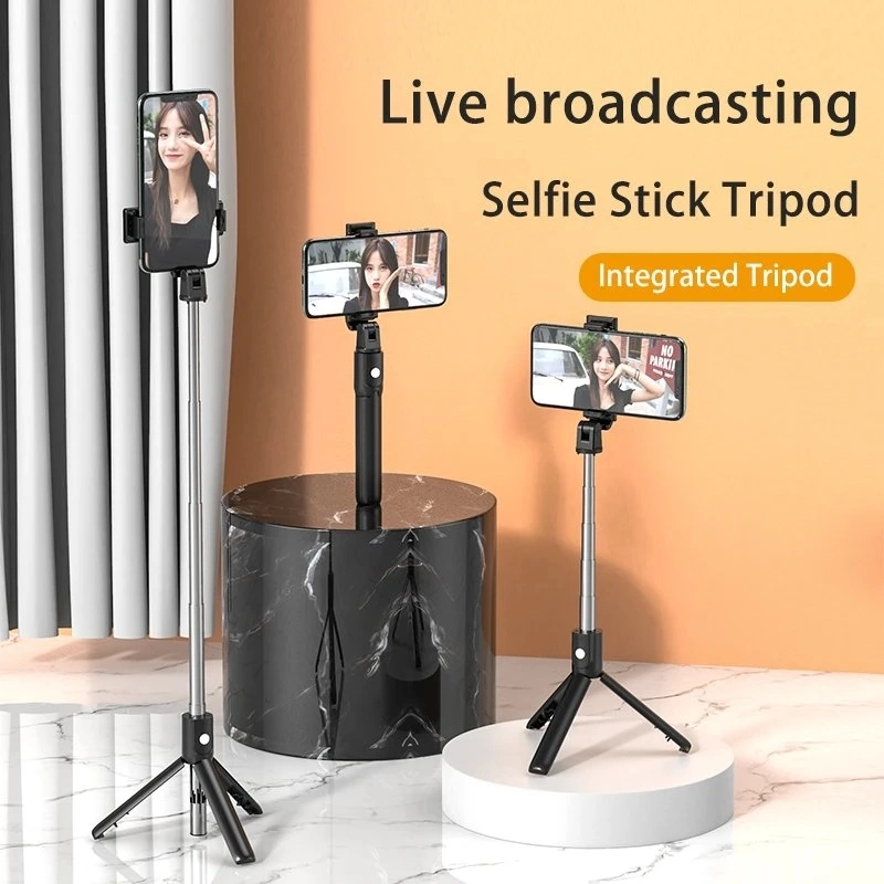 Mini Selfie Stick S02 2021 Professional Flexible High quality/High cost performance  Selfie Stick Wireless with Tripod Stand