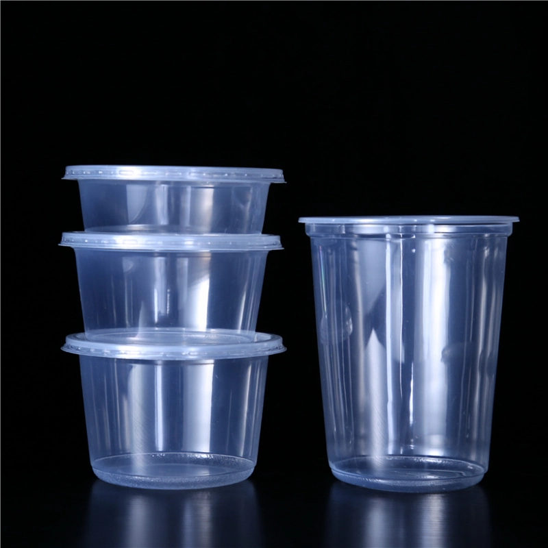 Plastic PP 16 Ounce Round Deli Food Storage Containers with Lids