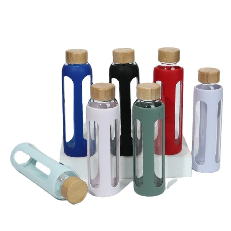 Custom Cross Border for Portable Super Large Capacity High Borosilicate Water Cups Amazon Single-Layer Conveniently Glass Sports Water Bottles