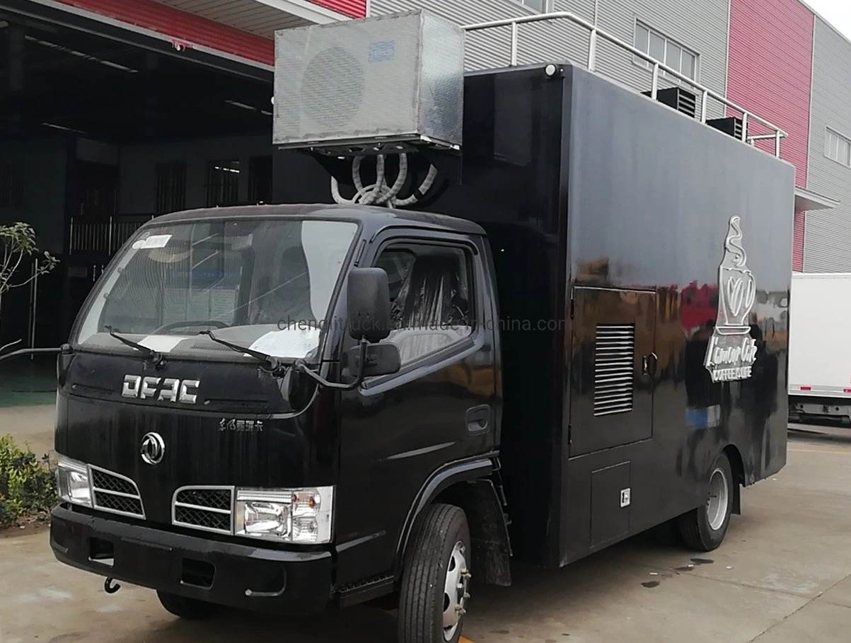 Custom Street Coffee with LED Lighting Vending Mobile Food Trailer Truck for Kuwait