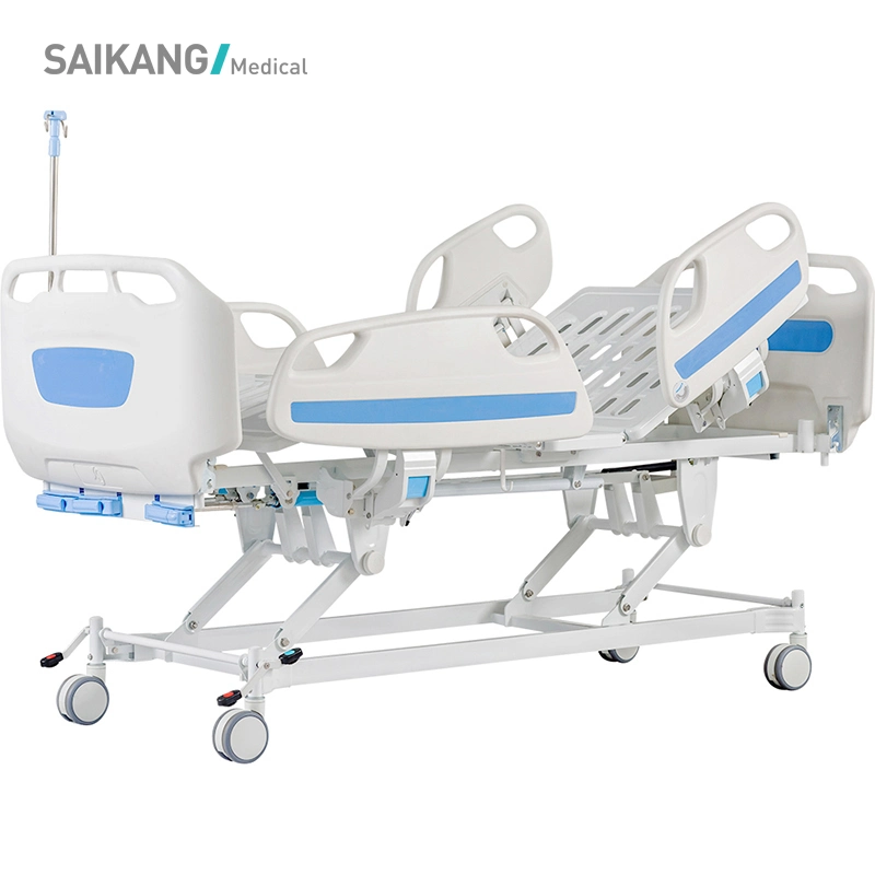 D3D Saikang mobiliers rail latéral en plastique ABS 3 Fonction Manuel pliable Prix de l'hôpital de soins infirmiers lits Patient