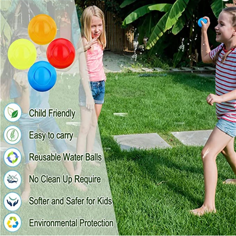 Summer Relax Outdoor Self-Sealing Quick Fill Silicone Water Balloons Outdoor Toys for Kids