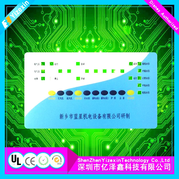Teclas táctiles electrónica Smart Panel de la membrana