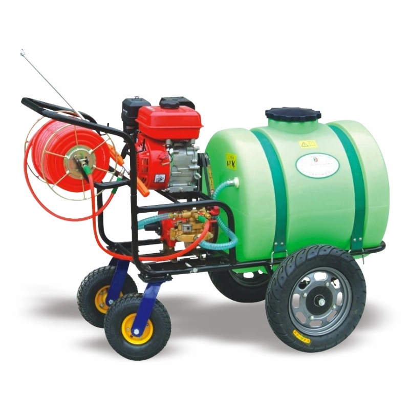 160 Liter Stationery 5.5HP Engine Garden Cart Power Tank Sprayer with Wheels